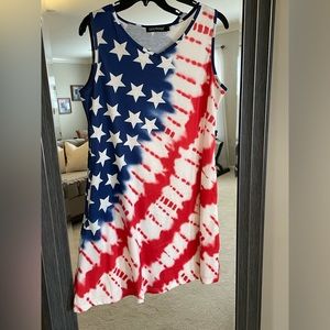 Women’s Patriotic Tank Dress size large